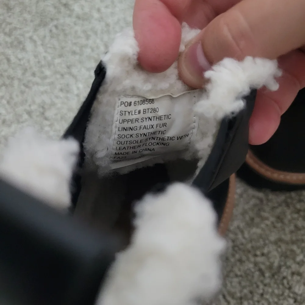 J.Crew Sherpa-lined Black Chelsea boots. NEW worn once - Picture 8 of 14